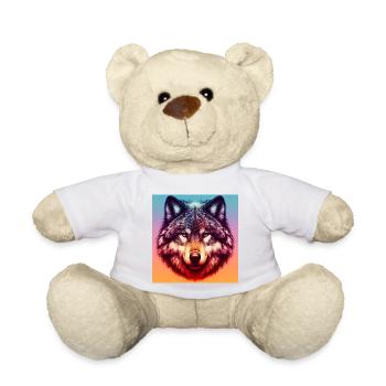 Wolf - Teddy Bear - white - Front