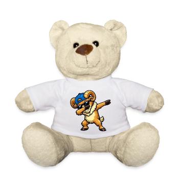 Dabbing Ram - Teddy Bear - white - Front