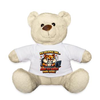 Ich mach das Hamster lustiger Büro Spruch - Teddy - Weiß - Vorne