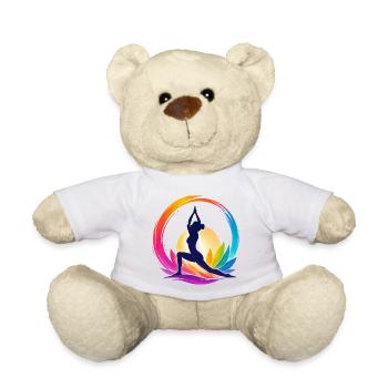 Farbenfrohes Yoga im Sonnenkreis - Teddy - Weiß - Vorne