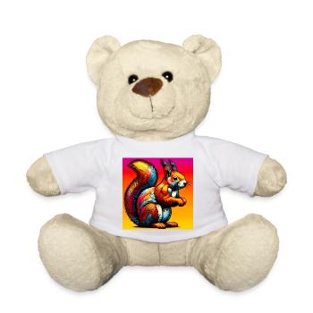 squirrel - Teddy Bear - white - Front