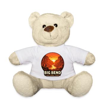 Big Bend National Park Sunset Motif - Teddy Bear - white - Front