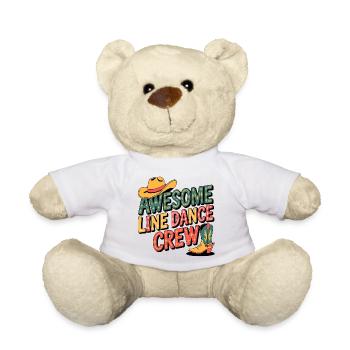 Awesome Line Dance Crew - Teddy Bear - white - Front
