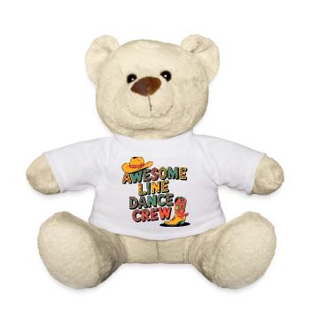 Western Line Dance Crew - Teddy Bear - white - Front