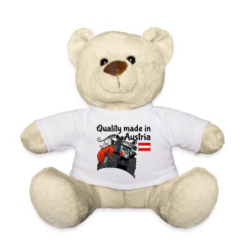 quality_made_in_austria - Teddy Bear - white - Front