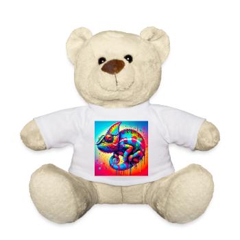 chameleon - Teddy Bear - white - Front