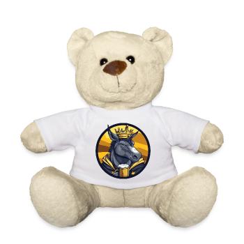 Esel Bier Lustig - Teddy - Weiß - Vorne