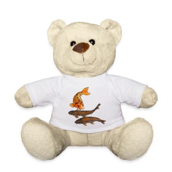 Koi Fisch im Teich - Teddy - Weiß - Vorne