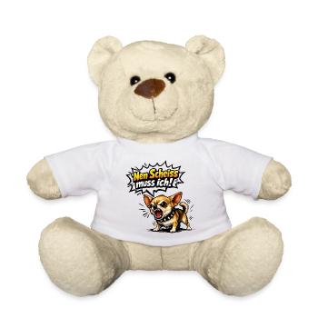 Nen scheiß muss ich Chihuahua - Teddy - Weiß - Vorne