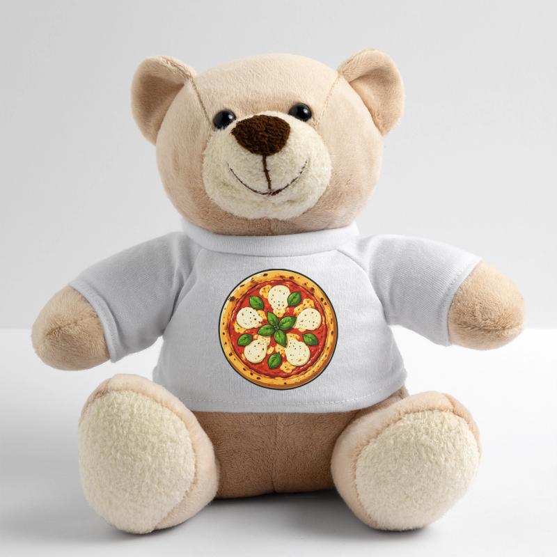 Basilikum-Pizza Comic Teddy