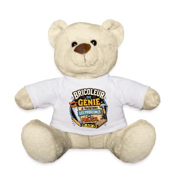 Bricoleur Génie Projets - Nounours - blanc - Devant