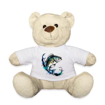 Perch Design - Teddy Bear - white - Front