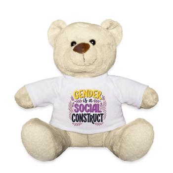 Gender is a Social Construct - Teddy Bear - white - Front