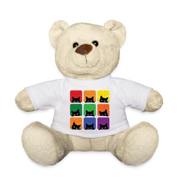 Mois de la Fierté LGBT - L’amour, c’est l’amour des chats - Nounours - blanc - Devant