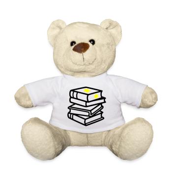 Bücherstapel Stern Fantasy Lesen Buchclub - Teddy - Weiß - Vorne