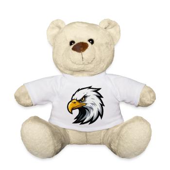 Eagle Head Cartoon Logo Style - Teddy Bear - white - Front