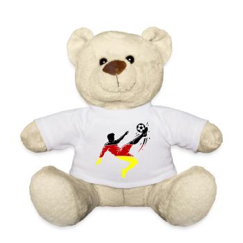 Overhead kick Germany Football - Teddy Bear - white - Front
