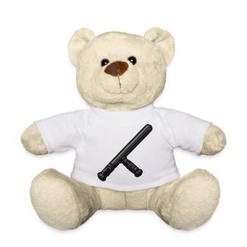 Dunkler Schlagstock Grafik - Teddy - Weiß - Vorne