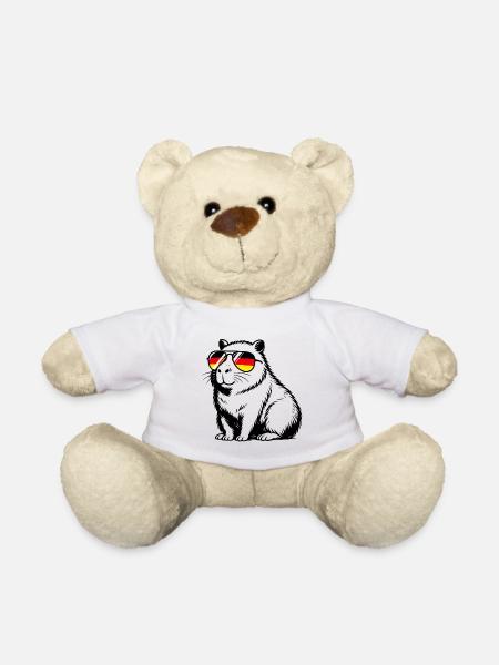 Capybara Deutschland Fan - Teddy - Weiß