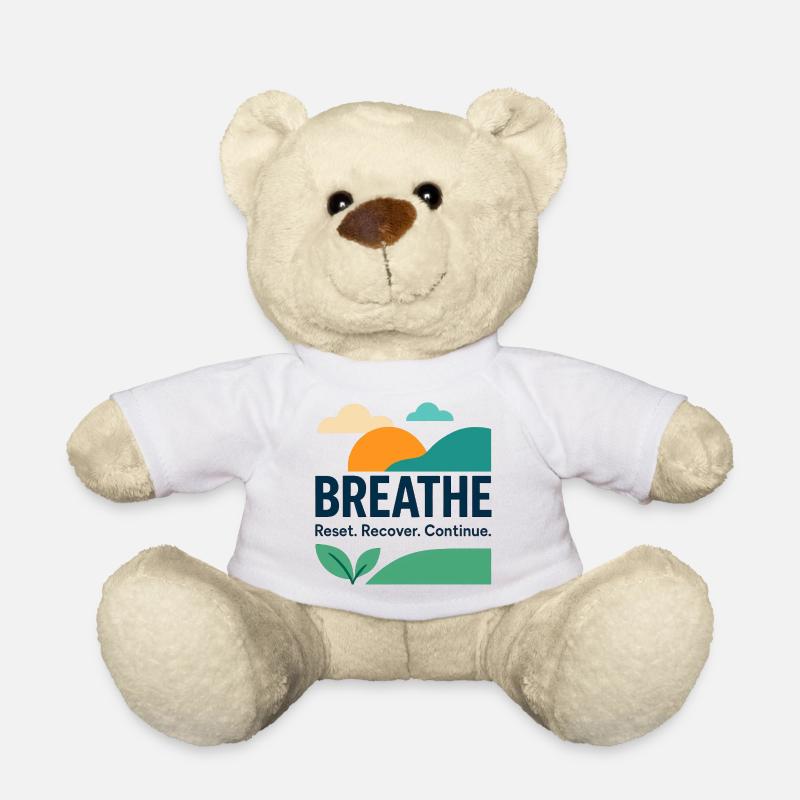 Stress Reset, Recover, Continue - Teddy - Weiß