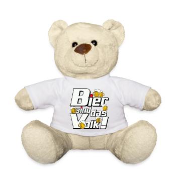 Bier ist das Volk Design - Teddy - Weiß - Vorne