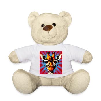 giraffe - Teddy Bear - white - Front