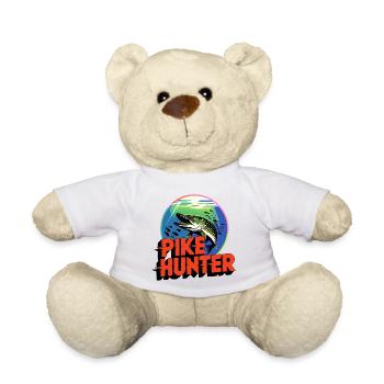 Pike Catch Design - Teddy Bear - white - Front
