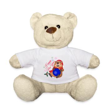 Neujahrskapybara - Teddy - Weiß - Vorne