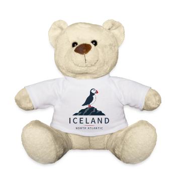 Island Puffin Nordatlantik Papageitaucher - Teddy - Weiß - Vorne