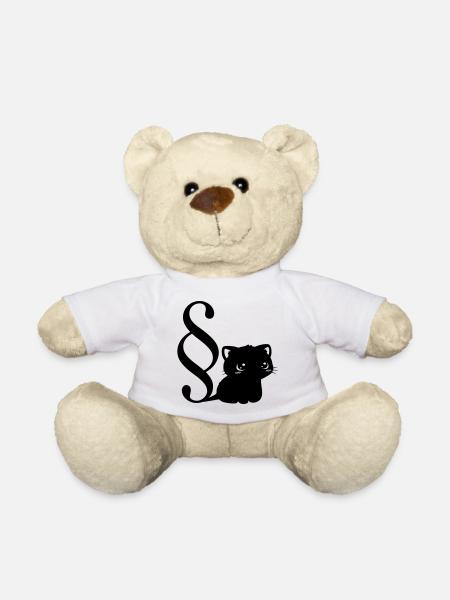 Katzen Gesetze Jura Studium - Teddy - Weiß