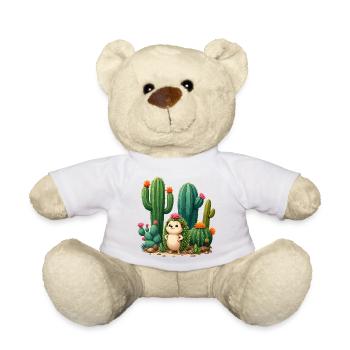 Amis cactus Hérissons dans le paradis du désert - Nounours - blanc - Devant