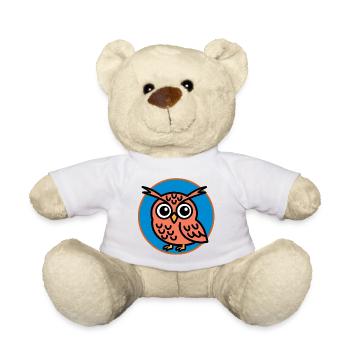 Hibou mignon - Nounours - blanc - Devant