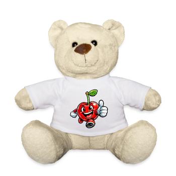 Cherry thumbs up - Teddy Bear - white - Front