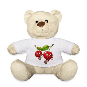 Running cherries - Teddy Bear - white - Front