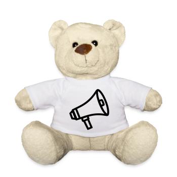 mégaphone - Nounours - blanc - Devant