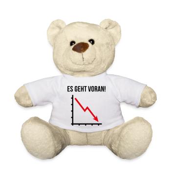 Es Geht Voran! (Fortschritt / Abwärts / POS 2C) - Teddy - Weiß - Vorne