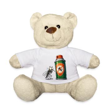 Moustiques vs Bombe aérosolière - Nounours - blanc - Devant