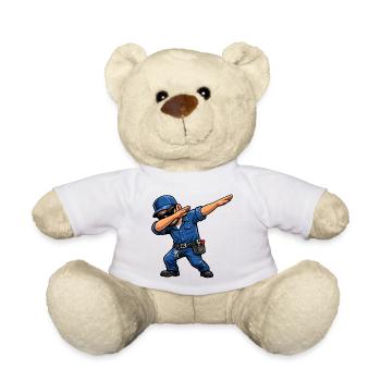 Gardien de toilette - Nounours - blanc - Devant