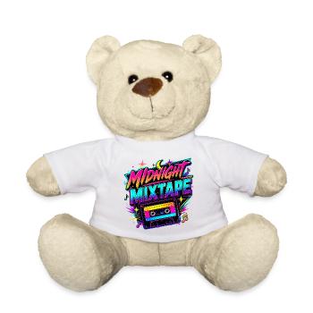 Midnight Mixtape années 80 - Nounours - blanc - Devant