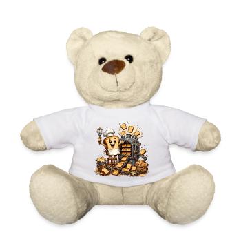 Küchenheld Toast Slice - Teddy Bear - white - Front