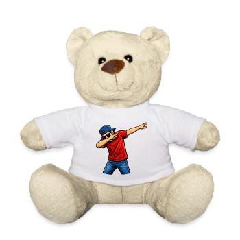 Dabbing Amerikaner - Teddy - Weiß - Vorne