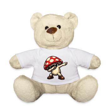Dabbing Pilz - Teddy - Weiß - Vorne