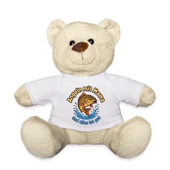 Angeln mit Mama Motiv – Alles ist gut - Teddy - Weiß - Vorne