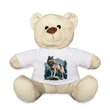Wolf - Teddy - Weiß - Vorne