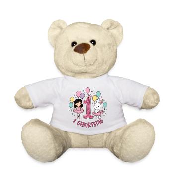 Erster Geburtstag Prinzessin Häschen - Teddy - Weiß - Vorne
