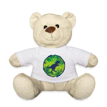 Dino Adventure Finally School T-Rex – Schoolchild - Teddy Bear - white - Front