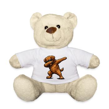 Dabbing Chesapeake Bay Retriever - Teddy Bear - white - Front