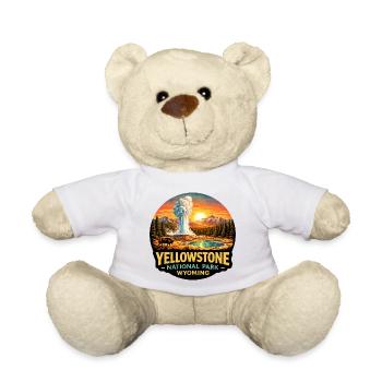 Yellowstone National Park Adventure Nature - Teddy Bear - white - Front