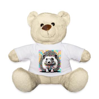 hedgehog - Teddy Bear - white - Front