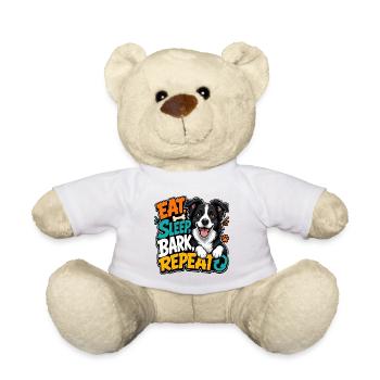Border Collie - Teddy Bear - white - Front
